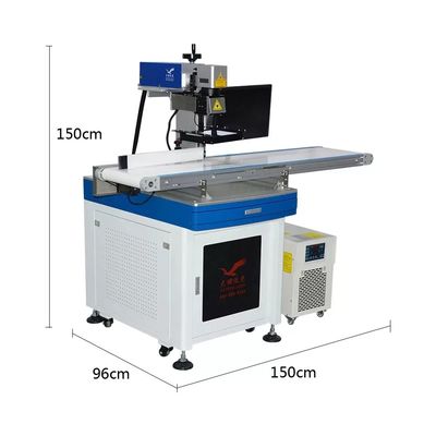 White Plastic UV Laser Marking Machine With CCD Visual Positional System